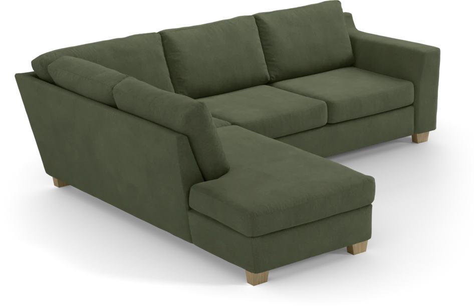Friday - 2,5-sits soffa med divan vänster - Grön