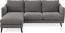 Madison Lux - 2-sits soffa med schäslong vänster - Brun