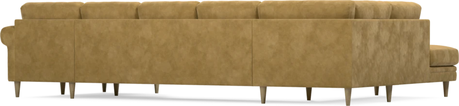 Eden - 3-sits soffa med divan vänster och schäslong höger - Gul
