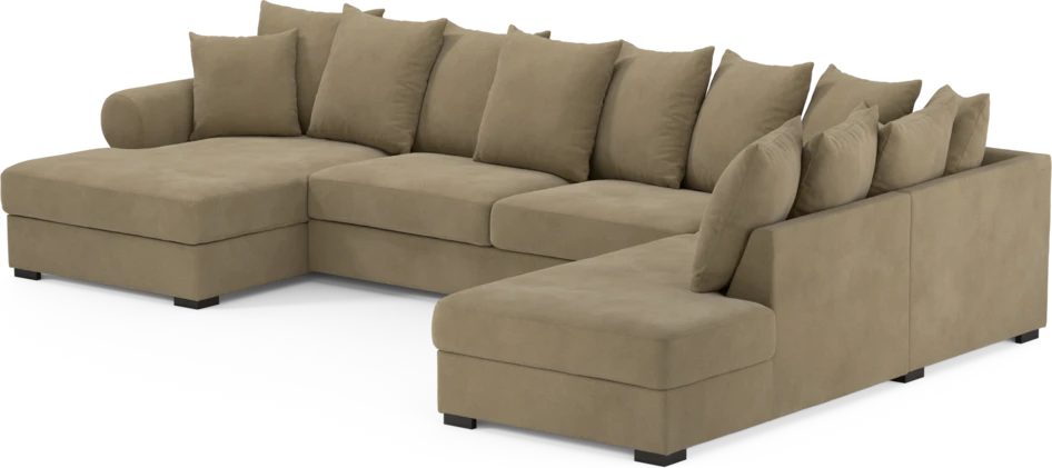 Town - 3-sits soffa med divan höger och schäslong vänster - Beige