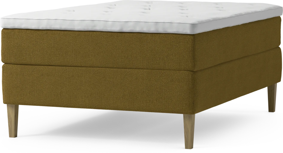Delux Exclusive - Kontinentalsäng, enkelsäng 140 cm med bäddmadrass och sängben