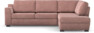 Friday - 2,5-sits soffa med divan höger - Rosa