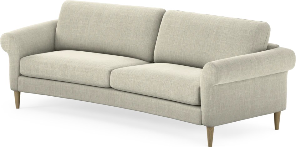 Bridge - 3-sits soffa svängd - Beige