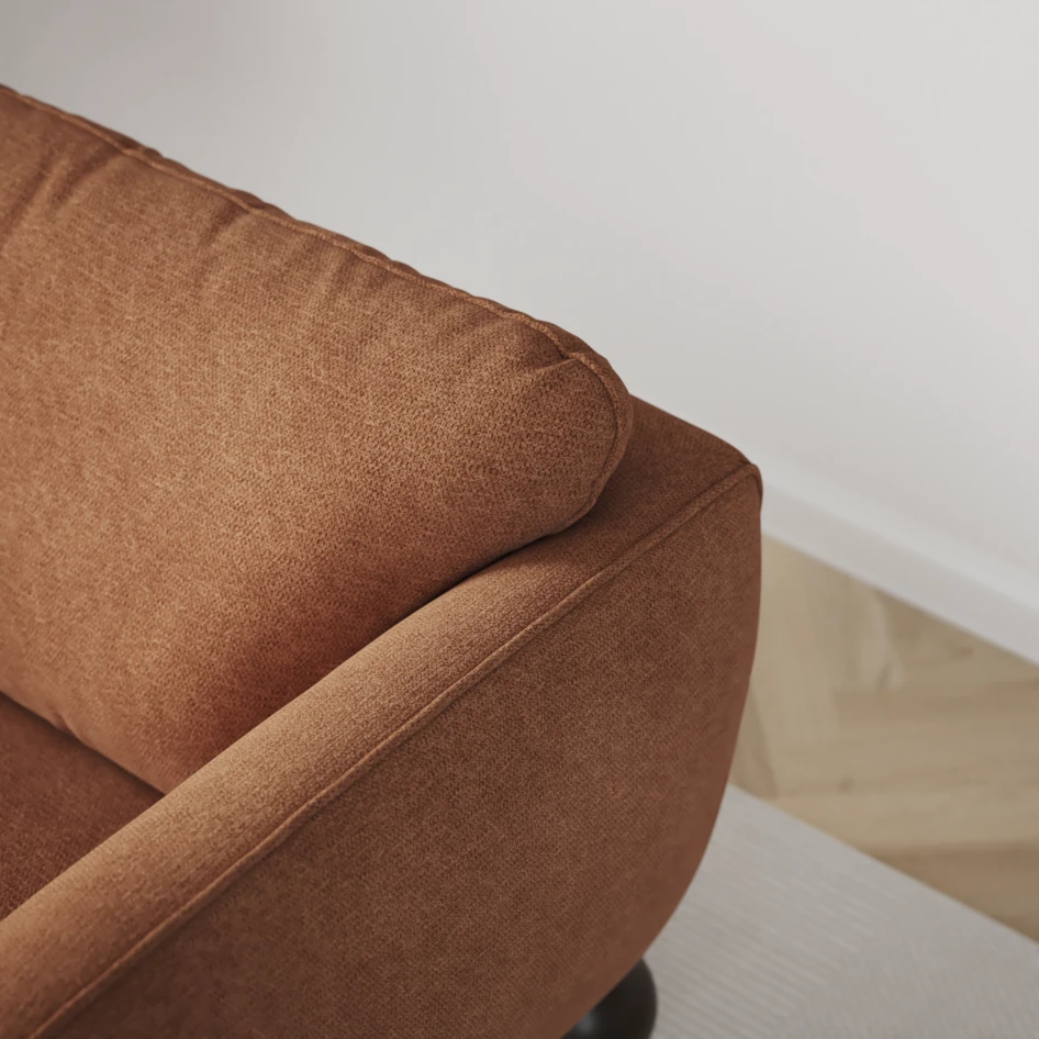 Madison Lux - Hörnsoffa 2+3-sits, hörn 2 - Orange
