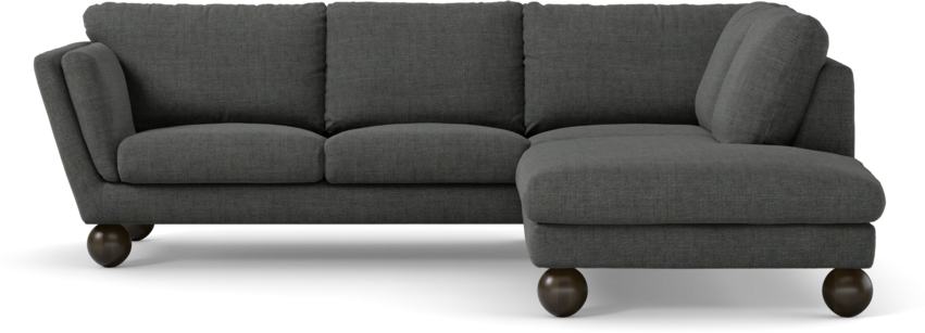 Madison Lux - 2-sits soffa med divan höger - Grå