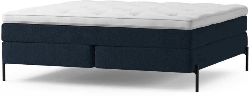 Delux Sense - Kontinentalsäng, dubbelsäng med bäddmadrass och sängben