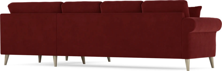 Eden - Hörnsoffa, 3+1-sits - Röd