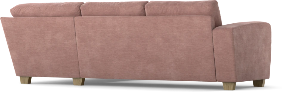Friday - 2,5-sits soffa med divan höger - Rosa
