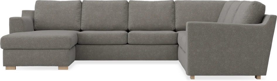 Friday - Hörnsoffa, 3+2-sits med schäslong vänster - Grå