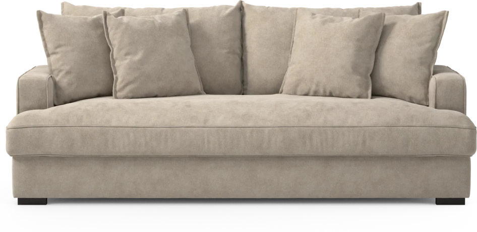 Mila - 3-sits soffa, hel dyna - Beige