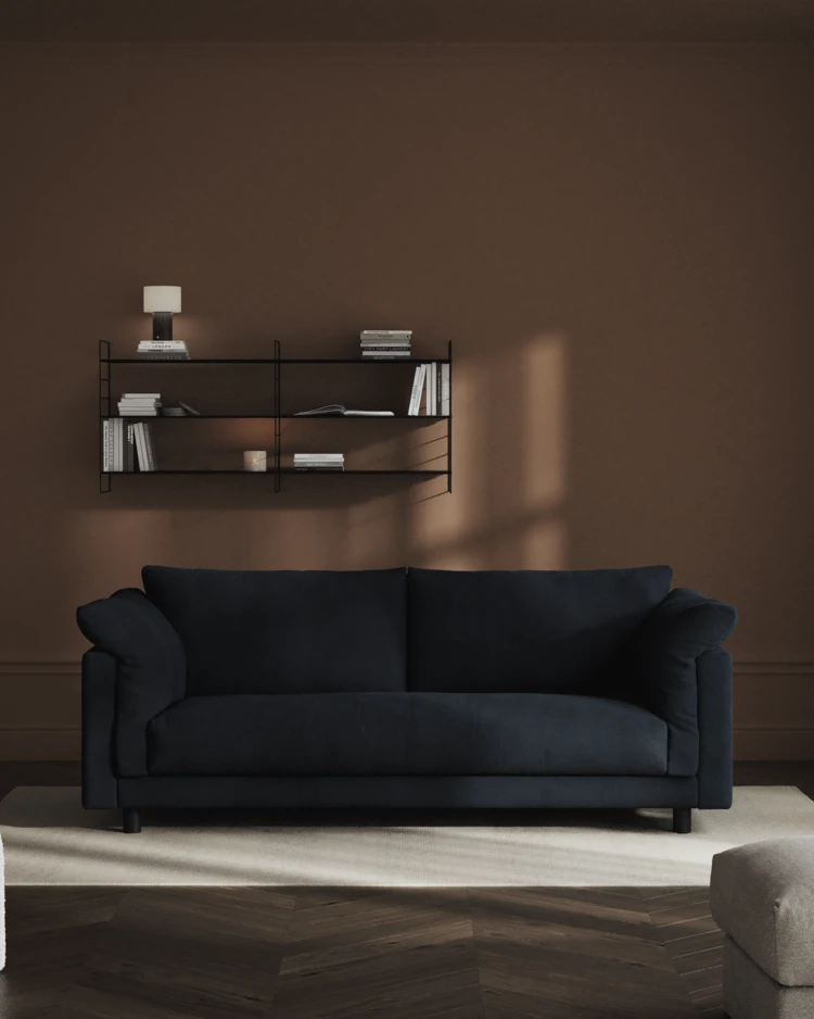 Cherrie - 2,5-sits soffa, hel dyna, fast klädsel - inspiration