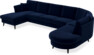 Eden - 3-sits soffa med schäslong vänster och divan höger - Blå