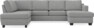 Friday - 3-sits soffa med divan vänster och schäslong höger - Grå