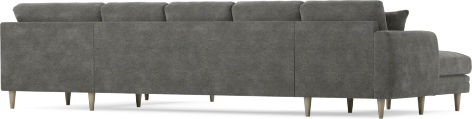 Eden - 3-sits soffa med schäslong vänster och divan höger - Grå