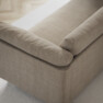 Cherrie - 3-sits soffa, hel dyna, fast klädsel - Beige