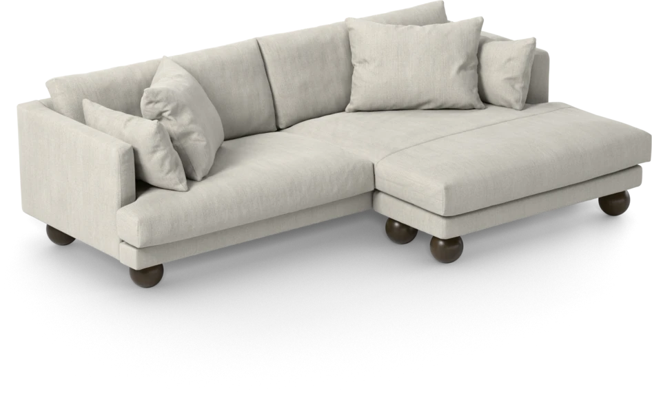 Harper - 4-sits med schäslong XL höger - Beige