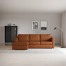 Friday - 3-sits soffa med schäslong vänster - Orange