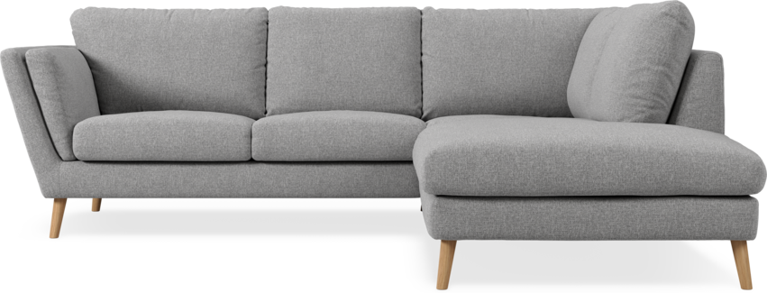 Madison Lux - 2-sits soffa med divan höger - Grå