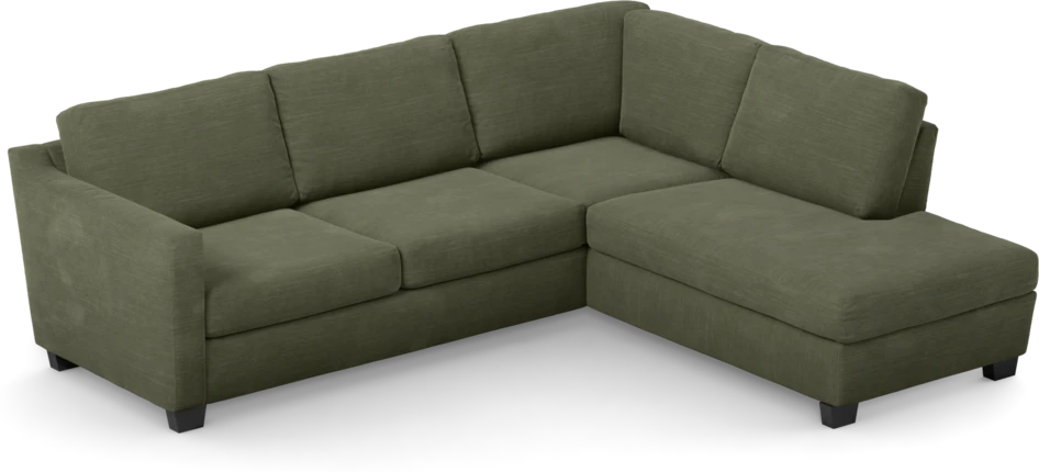 Friday - 2,5-sits soffa med divan höger - Grön