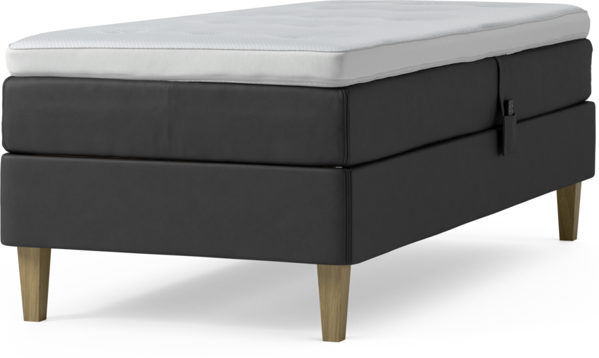 Delux Sense - Ställbar säng, enkelsäng med bäddmadrass och sängben