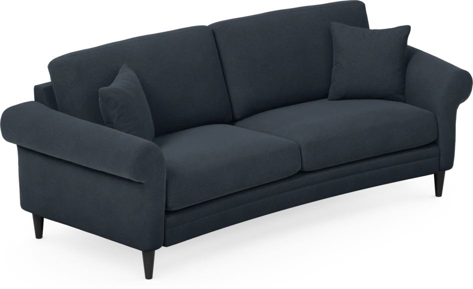 Eden - 2,5-sits soffa svängd - Blå