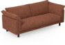 Cherrie - 3-sits soffa, hel dyna, fast klädsel - Orange