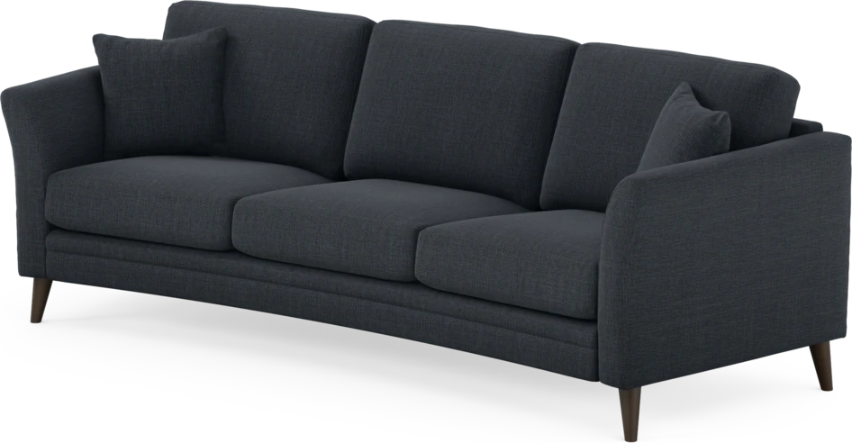 Eden - 3-sits soffa svängd - Blå