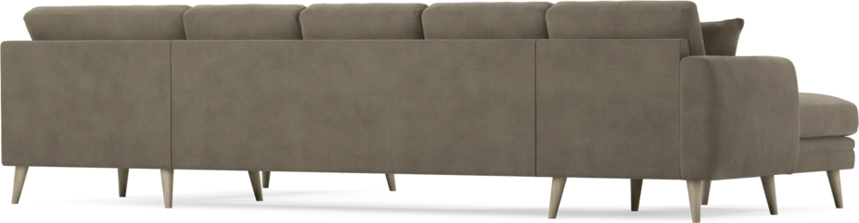 Eden - 3-sits soffa med schäslong vänster och divan höger - Beige