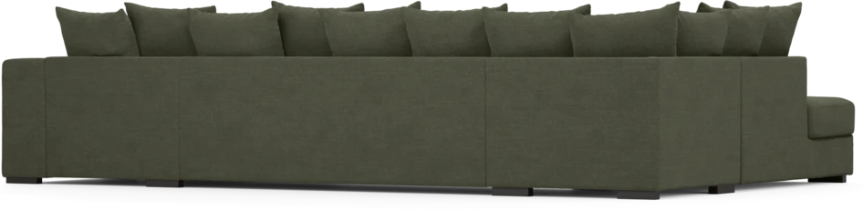 Town - 3-sits soffa med divan vänster och schäslong höger - Grön