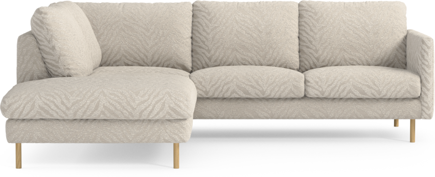 Madison Lux - 2-sits soffa med divan vänster - Vit