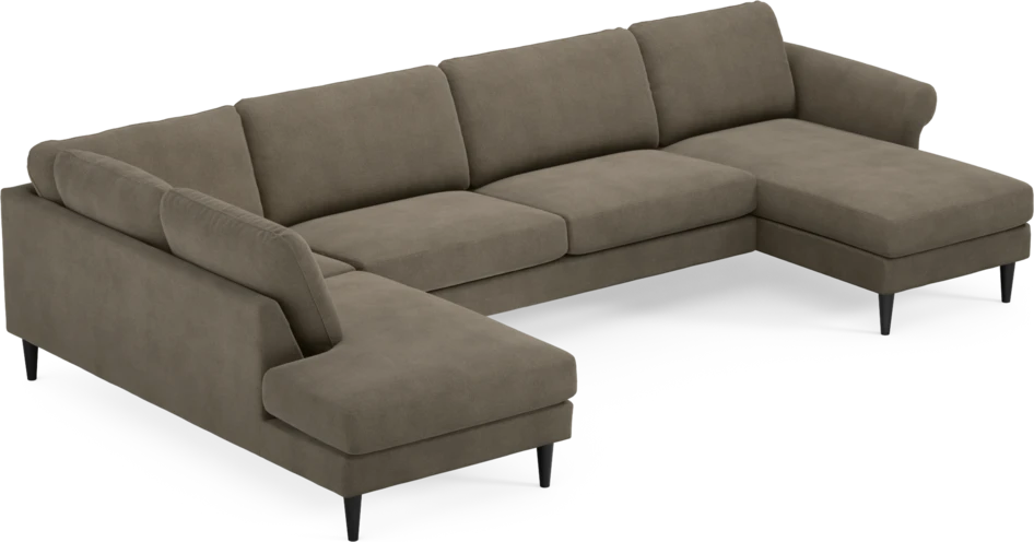 Bridge - 3-sits soffa med divan vänster och schäslong höger - Beige