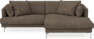 Harper - 4-sits med schäslong XL höger - Brun
