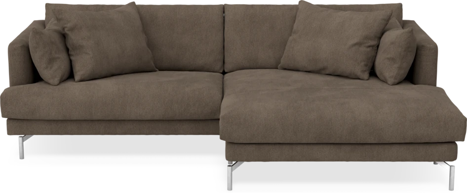 Harper - 4-sits med schäslong XL höger - Brun