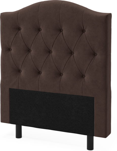 Queen - Sänggavel låg, 90-210 cm - Brun