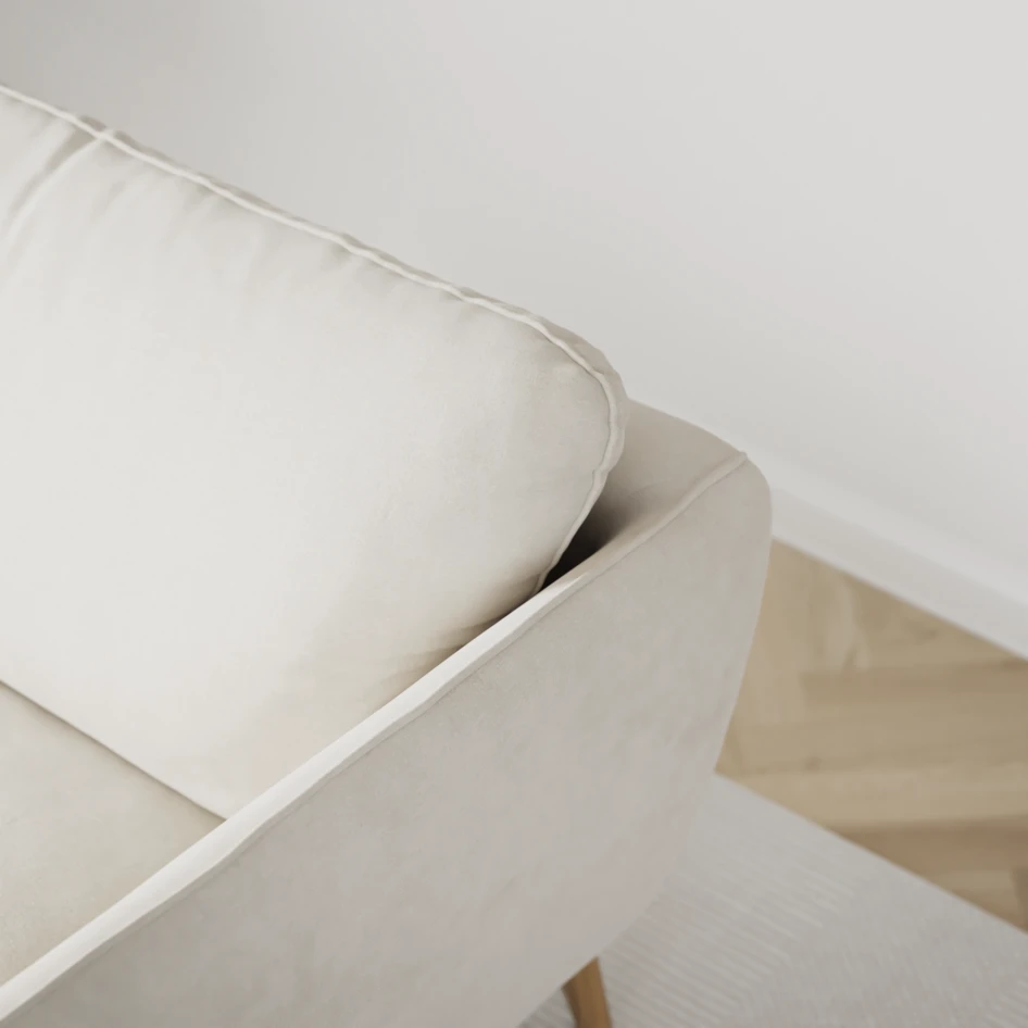 Madison Lux - 2-sits soffa med divan vänster och höger - Vit