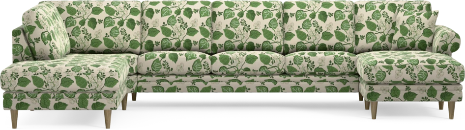 Eden - 3-sits soffa med divan vänster och schäslong höger - Flerfärgad