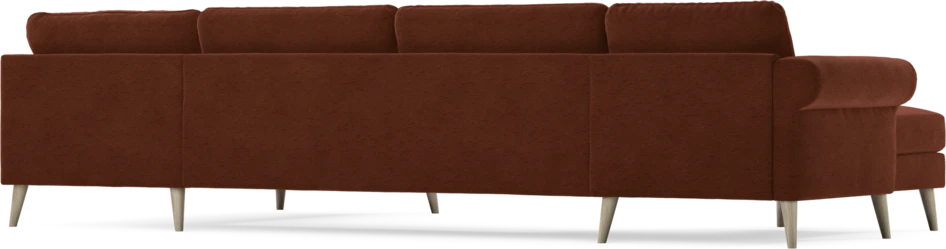 Bridge - 3-sits soffa med schäslong vänster och divan höger - Orange