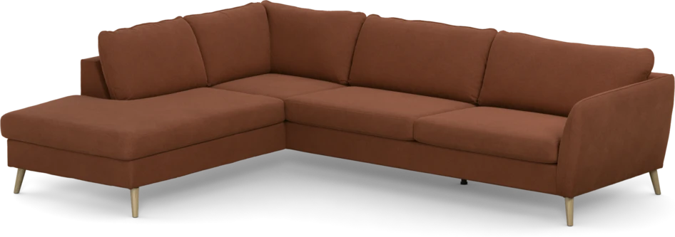 County - 2,5-sits soffa med divan vänster - Orange