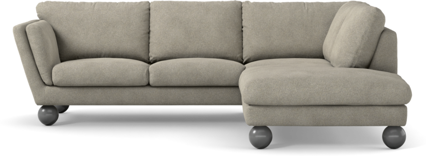 Madison - 2-sits soffa med divan höger - Vit
