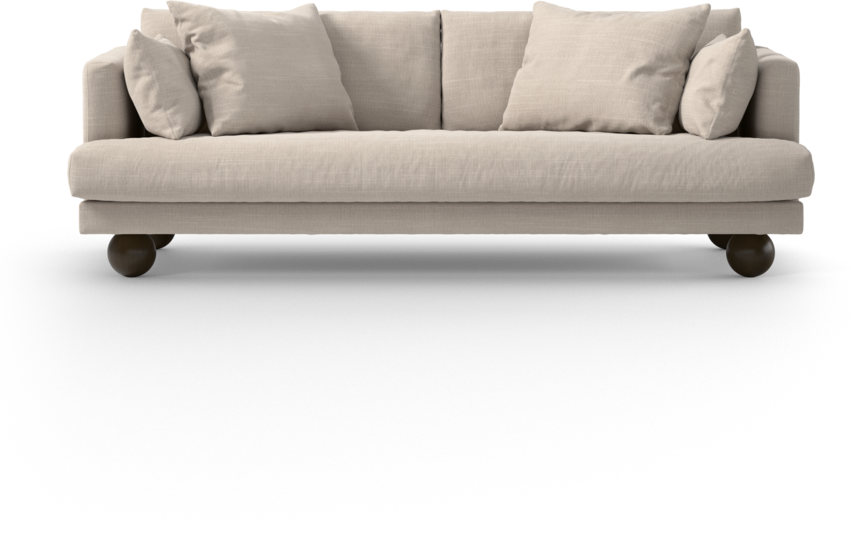 Harper - 3-sits soffa, hel dyna - Beige