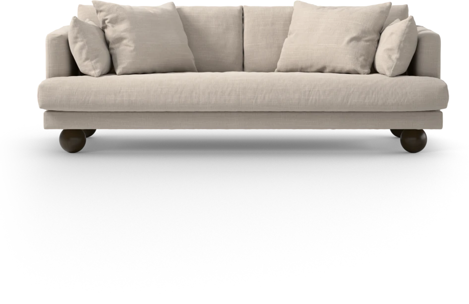 Harper - 3-sits soffa, hel dyna - Beige