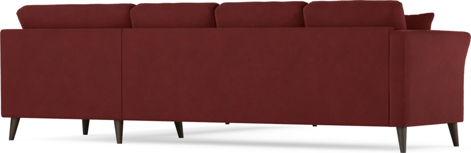 Eden - Hörnsoffa, 3+3-sits - Röd