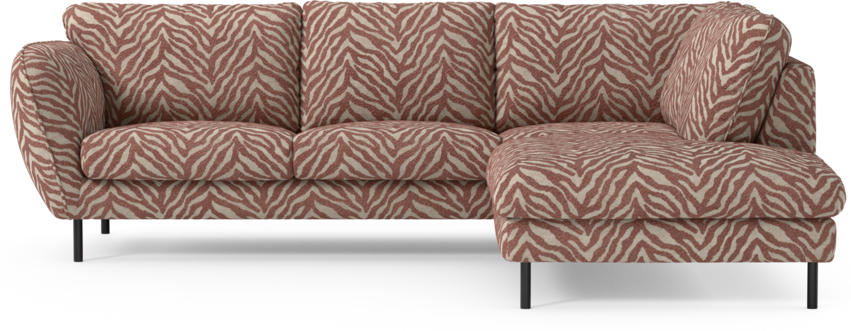 Madison Lux - 2-sits soffa med divan höger - Orange