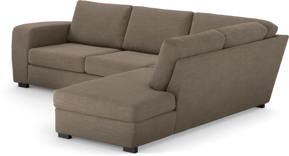 Friday - 2,5-sits soffa med divan höger - Brun