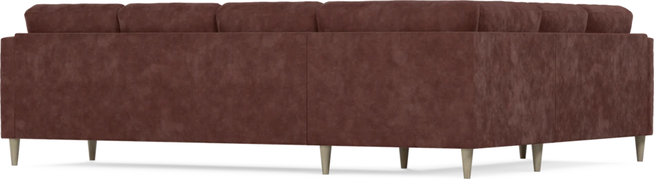 Eden - Hörnsoffa, 2+3-sits - Röd