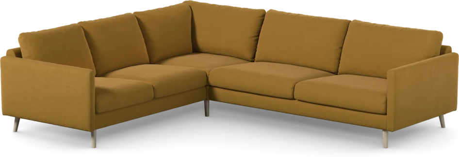 Madison Lux - Hörnsoffa 2+3-sits, hörn 1 - Gul