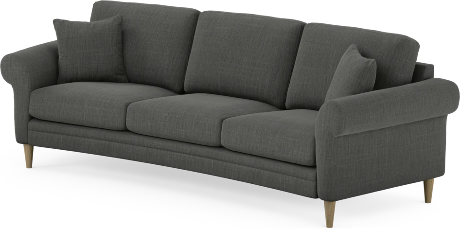 Eden - 3-sits soffa svängd - Grå