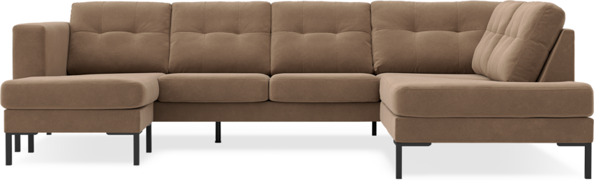 Rio - 3-sits soffa med schäslong vänster och divan höger - Beige