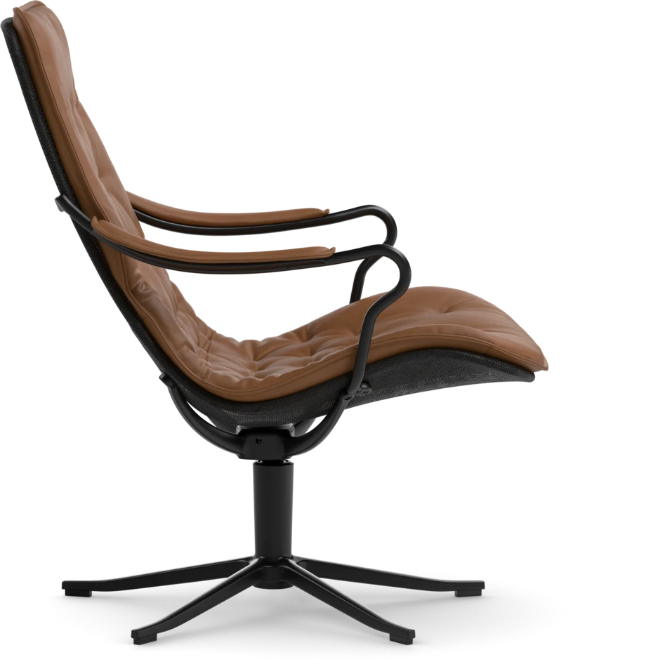 Moore - Fåtölj låg rygg - Brun