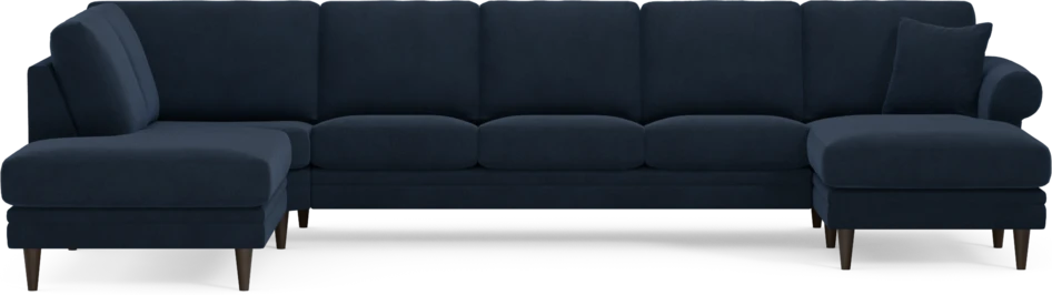 Eden - 3-sits soffa med divan vänster och schäslong höger - Blå